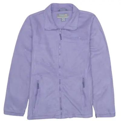 Regatta Lilac Purple Fleece Jacket Women’s Small Full Zip Embroidered 