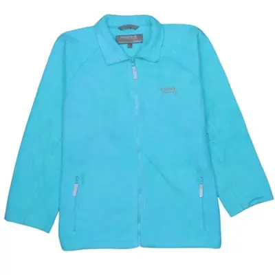 Regatta 90's Turquoise Blue Full Zip Fleece Jacket Medium Men's