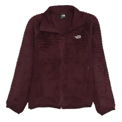 The North Face 90's Vintage Burgundy Red Fleece Jumper L Hiking Warm F
