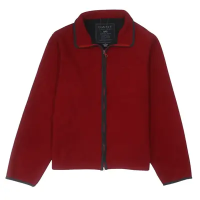 GANT 90's Vintage Red Full Zip Fleece Jumper, Men's Small