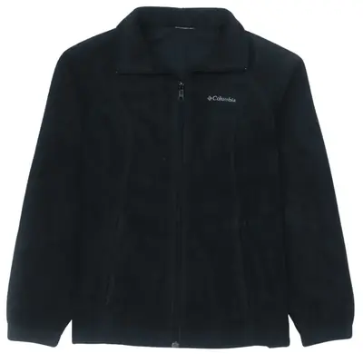 Columbia 90's Vintage Warm Hiking Black Fleece Jacket Men's XS