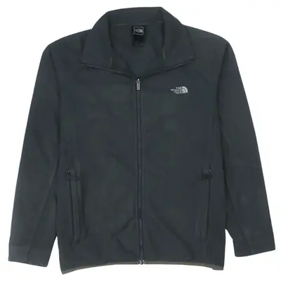 The North Face 90's Vintage Grey Medium Full Zip Up Fleece Jumper Men'