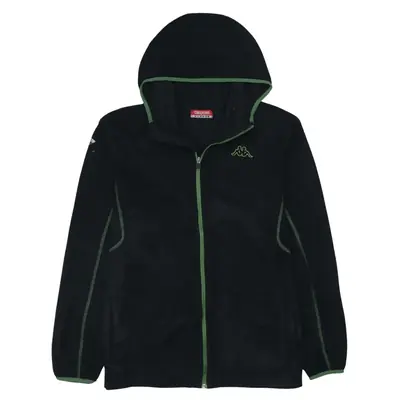 Vintage Kappa 90's Black XL Fleece Jacket - Hiking, Warm, Full Zip