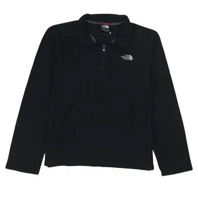 The North Face Vintage 90's Black Hiking Fleece Jumper Large Quarter Z