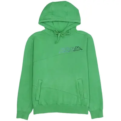 Kappa 90's Vintage Green Lightweight Pullover Hoodie Men's M