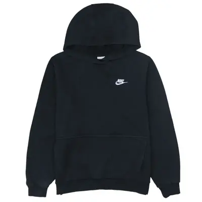 Nike Women's XLarge Black Vintage 90's Swoosh Cotton Hoodie XL