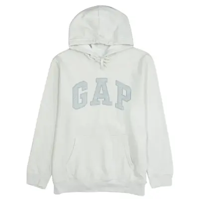Gap 90's Vintage Spellout Pullover Hoodie XL Beige Cream