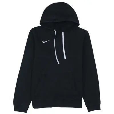 Vintage Nike 90's Swoosh Pullover Hoodie Men's Medium Black