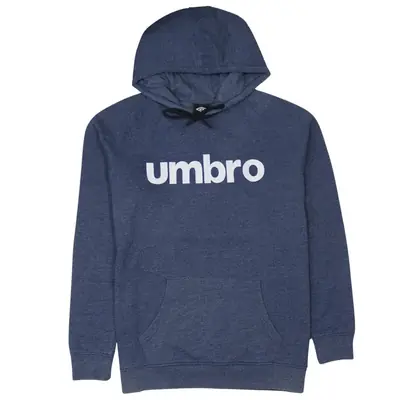 Umbro Women's XLarge Navy Blue Printed Logo Hoodie Pullover Sweatshirt
