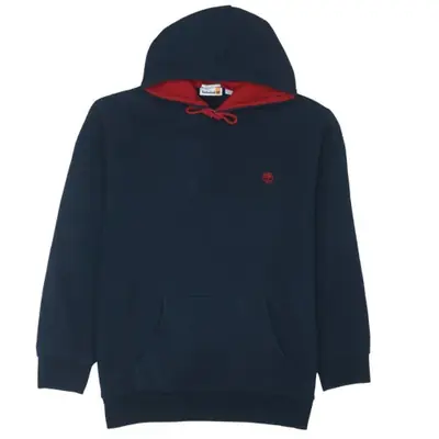 Timberland Navy Hoodie 00s Y2K – Size Medium