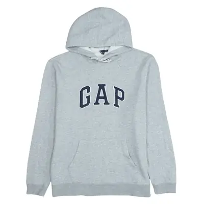 Gap 90's Spellout Pullover Hoodie Women's XLarge Grey Vintage