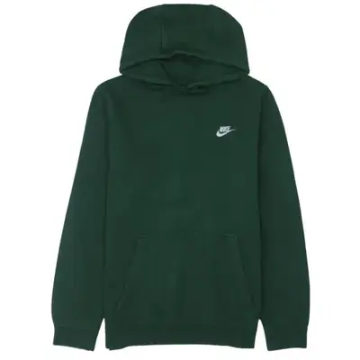 Nike Dark Green Hoodie Men's Medium Embroidered Swoosh Logo Front Pock