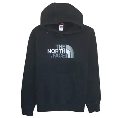 The North Face Black Hoodie Men's XLarge Embroidered Chest Logo Front 