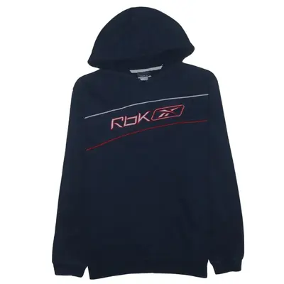 Reebok 00's Y2K Hoodie Large Navy Blue