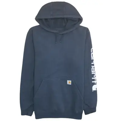 Carhartt Navy Hoodie 00s Y2K - Size Medium