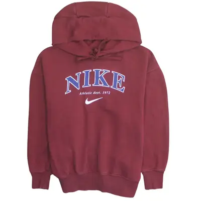 Nike Maroon Hoodie 90s - Size Medium