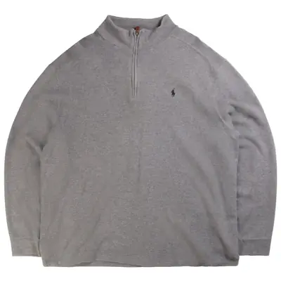 Polo Ralph Lauren Quarter Zip Knitted Heavyweight Jumper / Sweater XLa