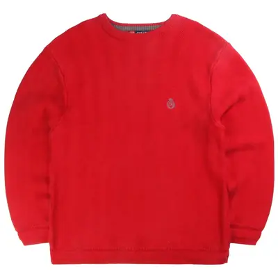Chaps Ralph Lauren Heavyweight Knitted Crewneck Jumper / Sweater Large