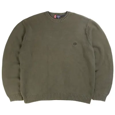 Chaps Ralph Lauren Heavyweight Knitted Crewneck Jumper / Sweater XLarg