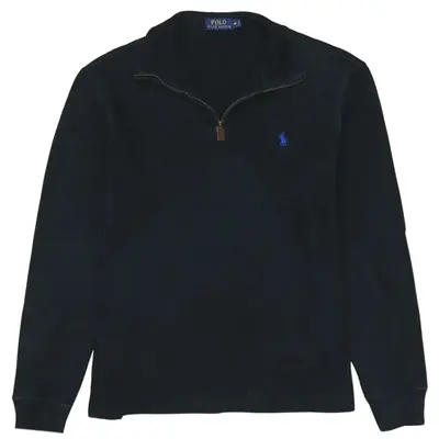 Polo Ralph Lauren 90's Heavyweight Quarter Zip Jumper / Sweater Medium