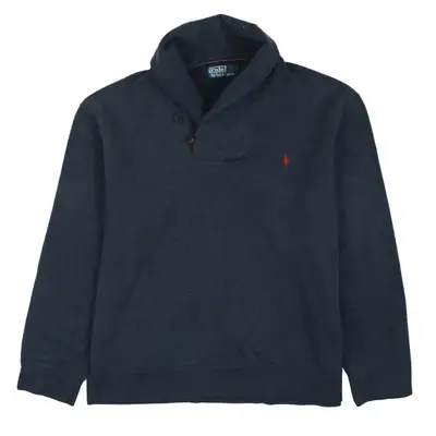 Polo Ralph Lauren 90's High Neck Quarter Button Jumper / Sweater XXLar