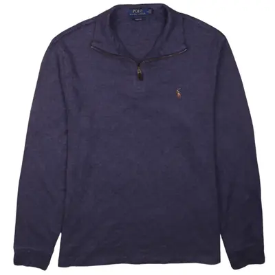 Polo Ralph Lauren 90's Heavyweight Quarter Zip Knitted Jumper / Sweate