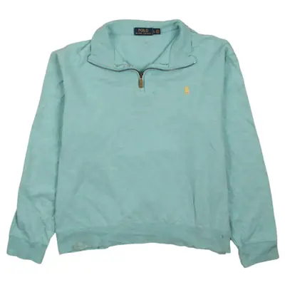 Polo Ralph Lauren 90's Heavyweight Quarter Zip Jumper / Sweater Large 