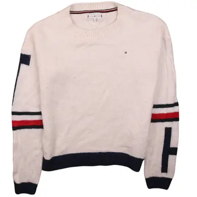 Tommy Hilfiger 90's Knitted Crew Neck Jumper / Sweater Medium (missing
