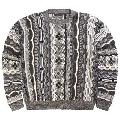 Protege Coogi Style Knitted Jumper / Sweater XLarge Black