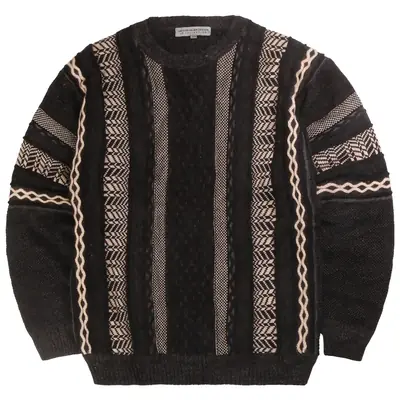 Leo Chevalier Design Coogi Style Knitted Crewneck Jumper / Sweater Med