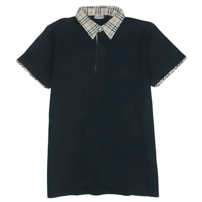Vintage Burberry 90's Red Polo - Large Short Sleeves Quarter Button