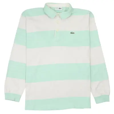 Vintage Lacoste 90's Green Polo Shirt XLarge Long Sleeve