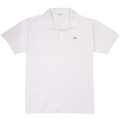 Vintage Lacoste Pink Polo Shirt 90's Short Sleeve XLarge Cotton