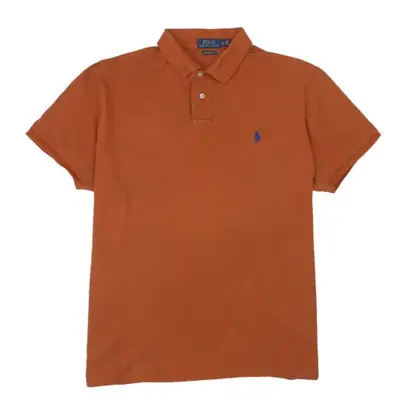 Polo Ralph Lauren Burnt Orange Polo Shirt Men's XLarge Embroidered Pon