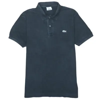 Lacoste Vintage 90's Black Polo Shirt Medium