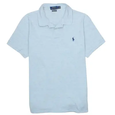 Vintage Polo Ralph Lauren 90's Men's Large Grey Polo Shirt