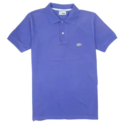 Vintage Lacoste 90's Blue Polo Shirt Women's Large Short Sleeves