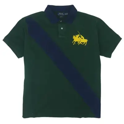 Polo Ralph Lauren Green Polo Shirt Men's XXLarge Big Pony Embroidered 