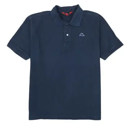 Kappa Navy Blue Polo Shirt Women’s XLarge Embroidered Chest Logo Short