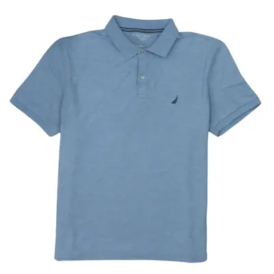 Nautica Blue Polo Shirt XL - Cotton - 00s Y2K
