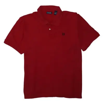 Chaps Ralph Lauren Burgundy Red Polo Shirt Men's 3XL Embroidered Crest