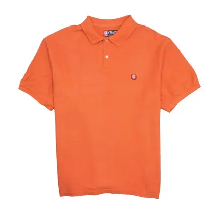 Chaps Ralph Lauren Orange Polo Shirt L - 00s Y2K