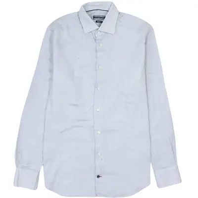 Tommy Hilfiger 90's Vintage Long Sleeve Button Up Blue Shirt Medium