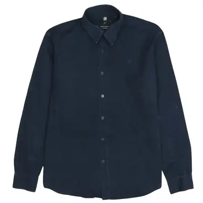 G-Star RAW 90's Men's XLarge Navy Blue Button Up Long Sleeve Shirt