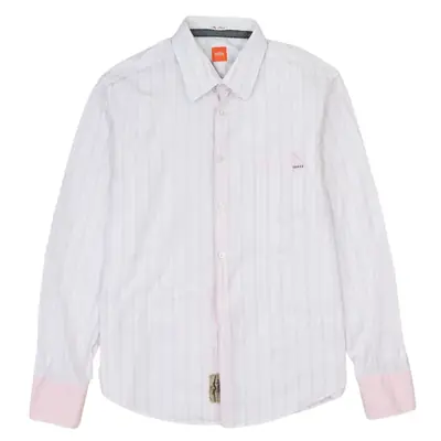 HUGO BOSS 90's Pink XL Women's Vintage Long Sleeve Button-Up Shirt