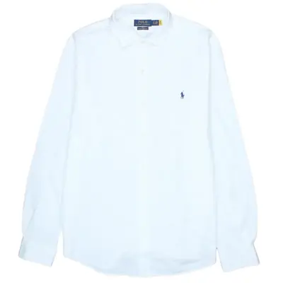 Polo Ralph Lauren 90's XLarge White Long Sleeve Button Up Shirt