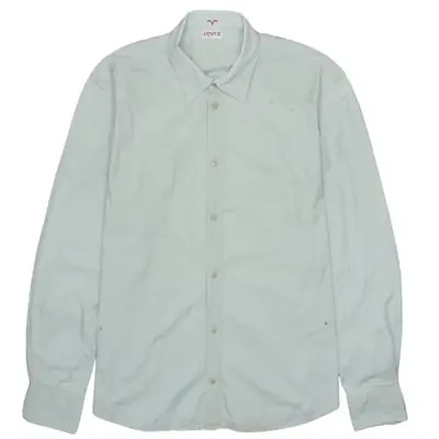 Vintage Levi's 90's Grey XLarge Long Sleeve Shirt for Men