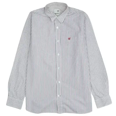 Timberland 90's Men's Large Long Sleeve Button Up White Shirt