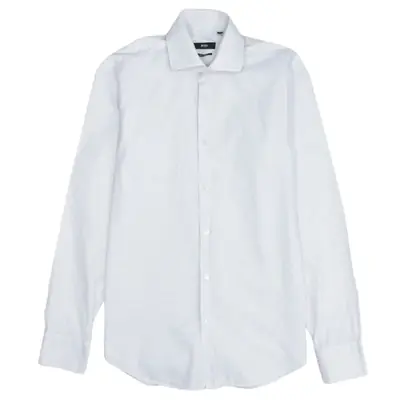 HUGO BOSS Vintage 90's White Long Sleeve Button Up Shirt Medium