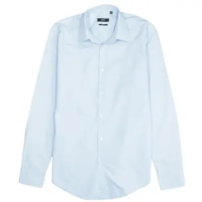 HUGO BOSS 90's Vintage Long Sleeve Button Up Shirt Men's Medium Blue